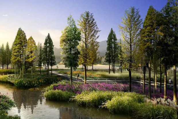 鄉(xiāng)村自然生態(tài)景觀設(shè)計(jì)效果圖