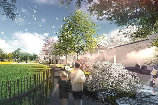 鄉(xiāng)村自然生態(tài)景觀設(shè)計(jì)效果圖